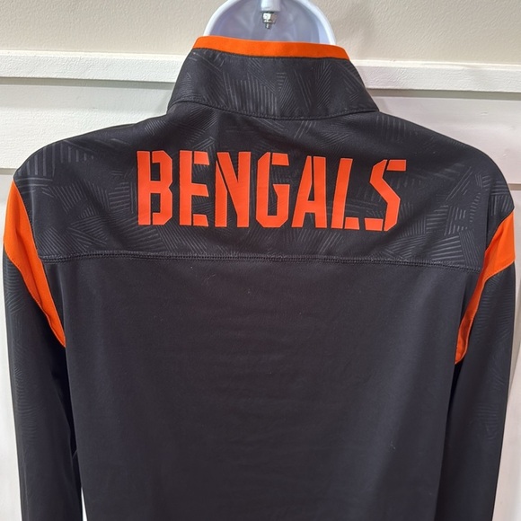Fanatics Cincinnati Bengals NFL Lightweight Black Quarter Zip - Picture 3 of 5